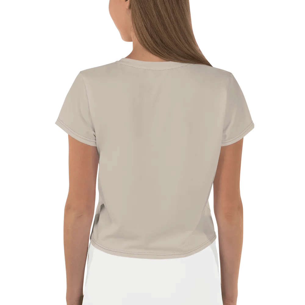 Faith It Custom Design Beige Crop Tee product image (2)