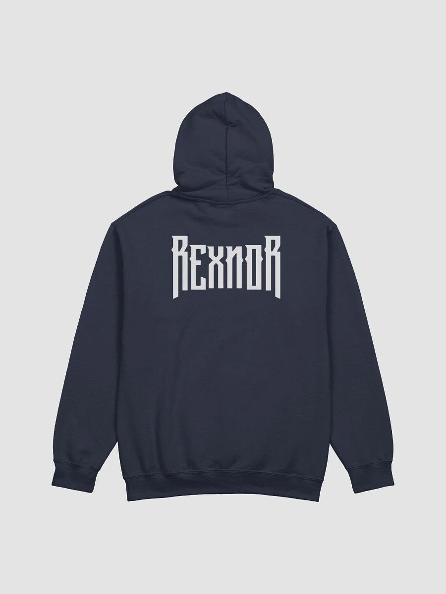 REXNOR Hoodie (White Logo + Text Upper Back) product image (1)