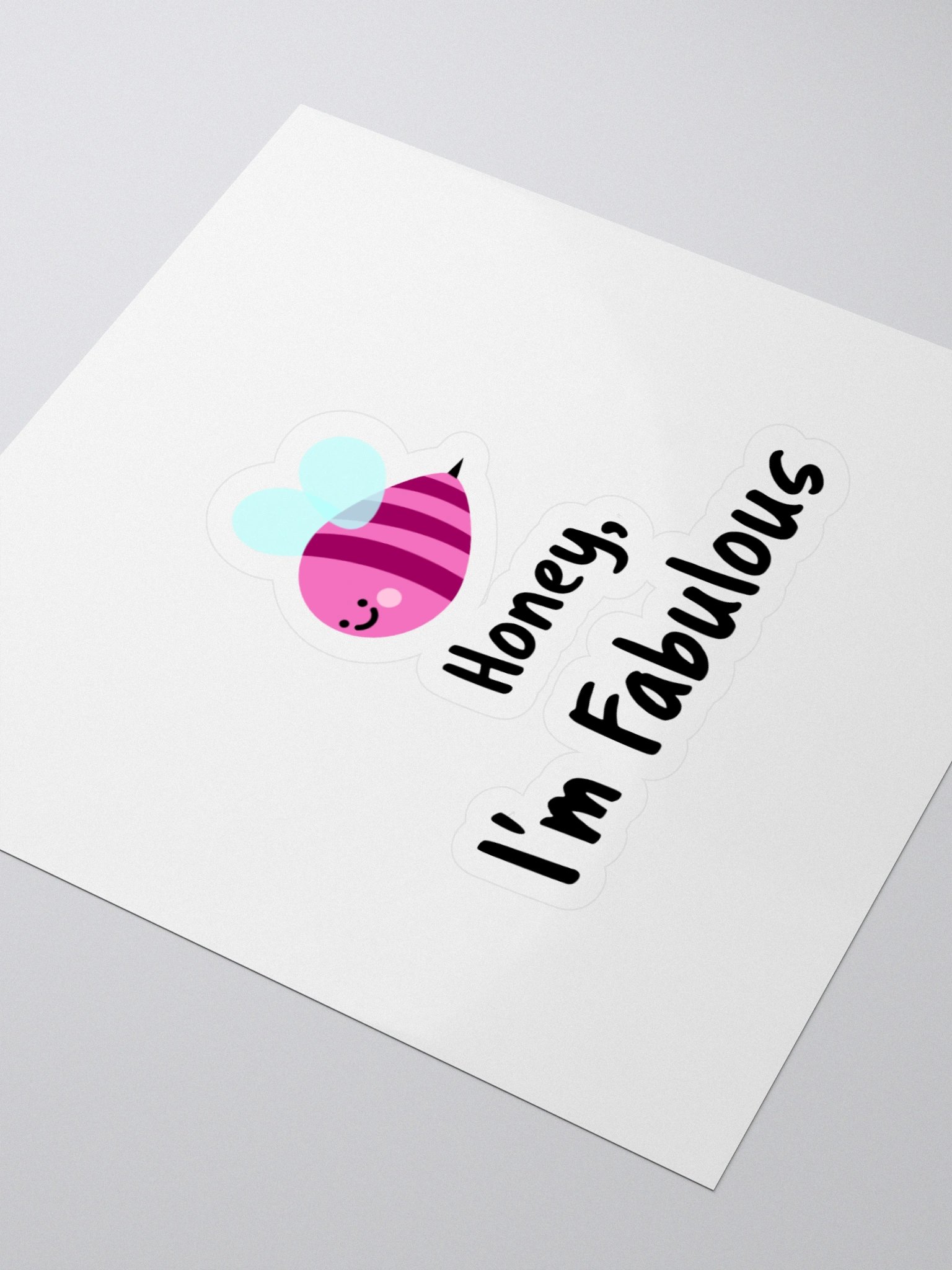 Buzzing Bee Kiss Cut Stickers product image (3)