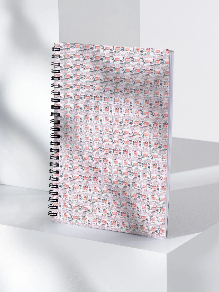 Eco-Friendly Tribal Pattern Dotted Spiral Notebook product image (4)