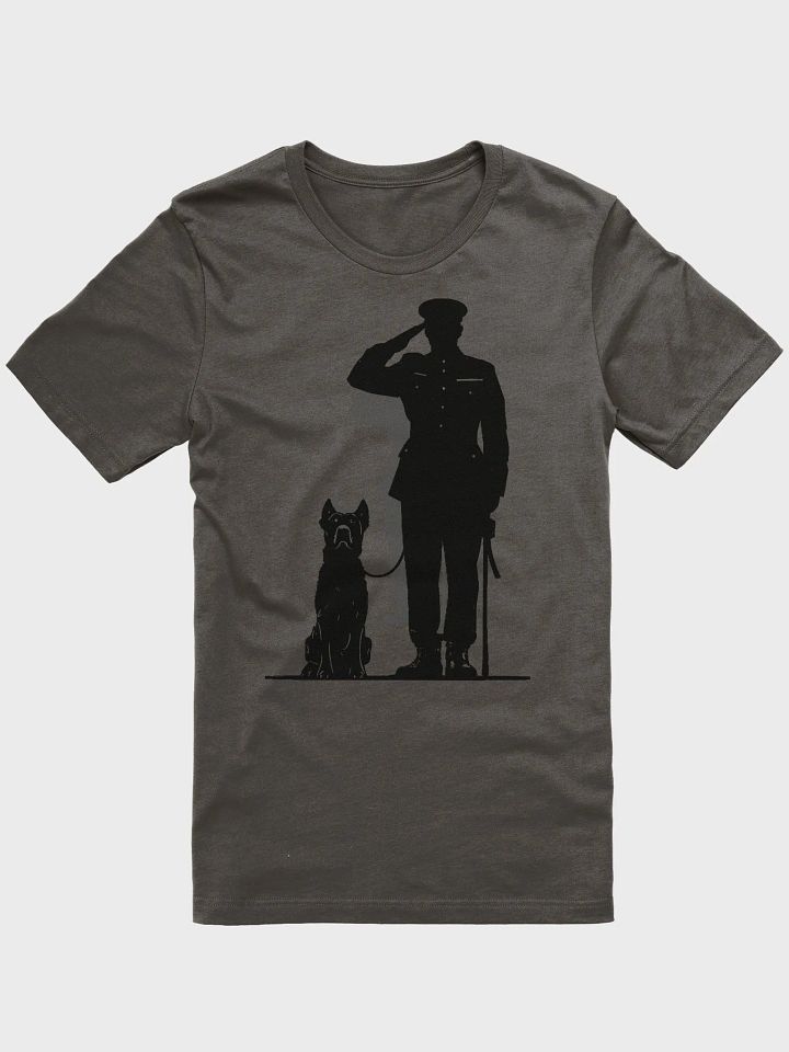 Army captain and dog saluting product image (1)