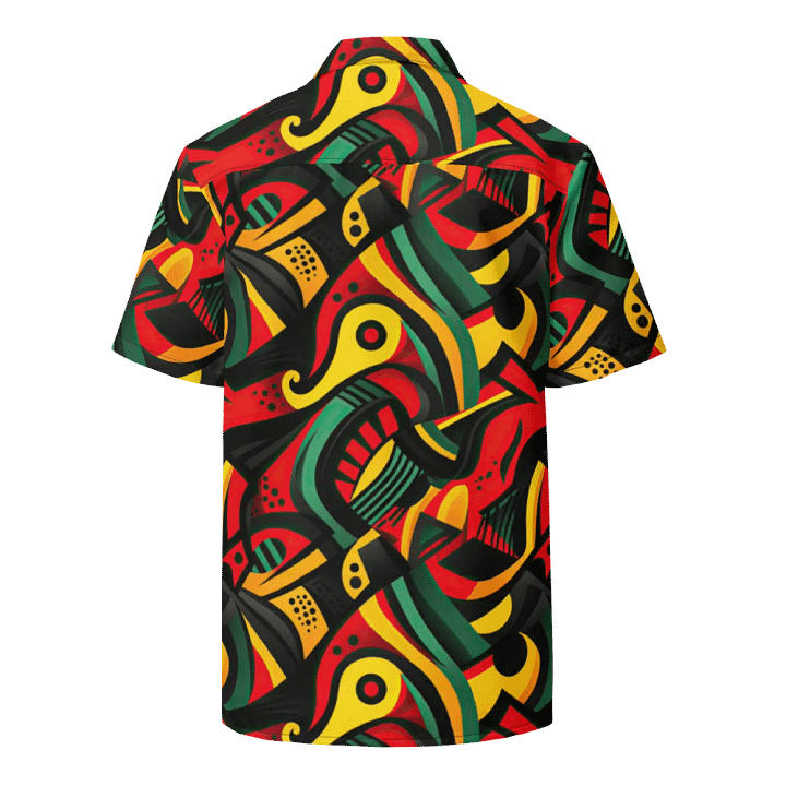 Legacy Vibes: African Black History Month Button-Down Shirt. product image (2)