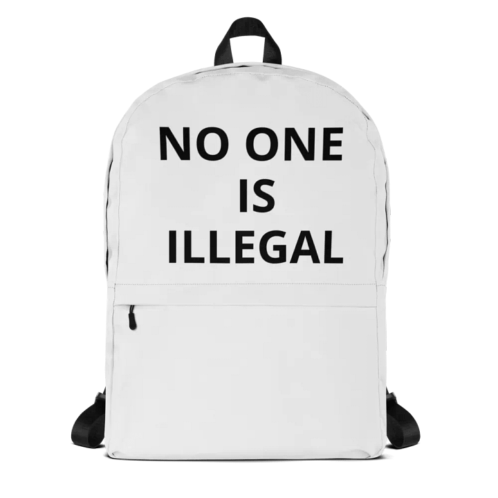 Pris - No One Is Illegal- back pack product image (1)