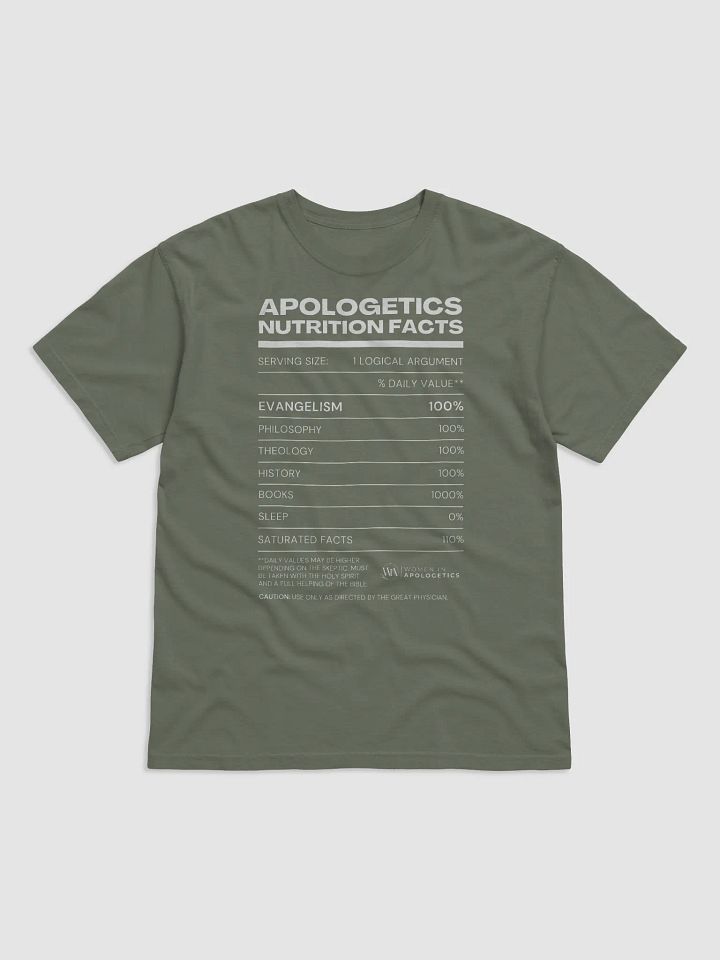 Apologetics Nutrition Facts Men's Crew Neck T-Shirt product image (29)