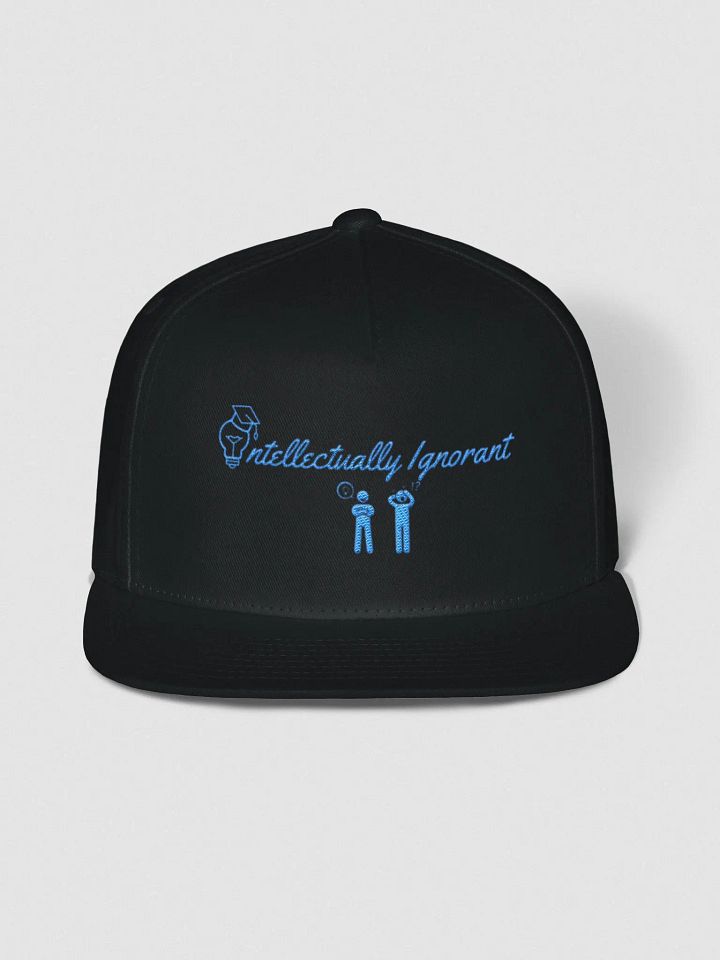 Intellectually Ignorant (BLUE LOGO) Snapback hat product image (1)