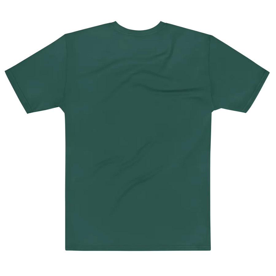 Plain Dark Green Soft Summer Men's Crewneck Polyester Heavyweight Premium T-Shirt by Treasure Pie product image (7)