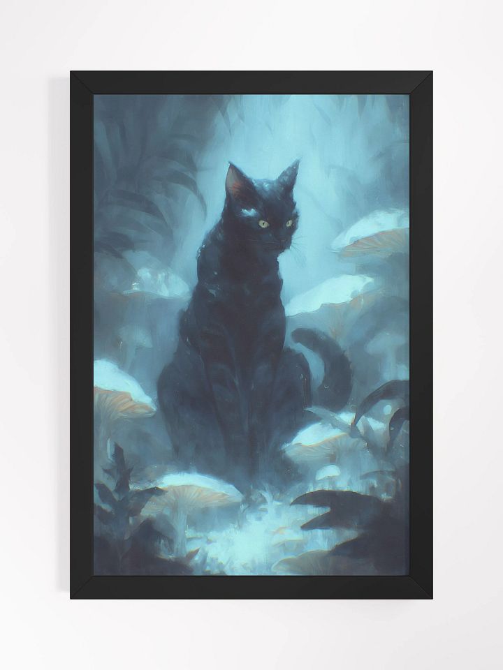 Mystical Forest Cat Matte Poster product image (1)