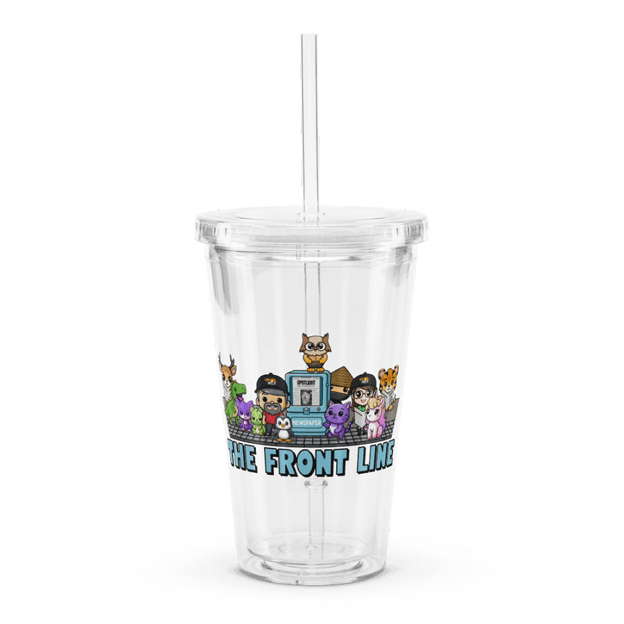The Front Line - Double Wall Clear Plastic Tumbler product image (3)