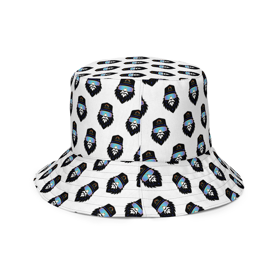 Synthwave/Bigfoot Monogram All-Over Print Reversible Bucket Hat product image (4)