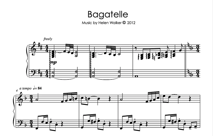 Bagatelle (Piano) product image (1)