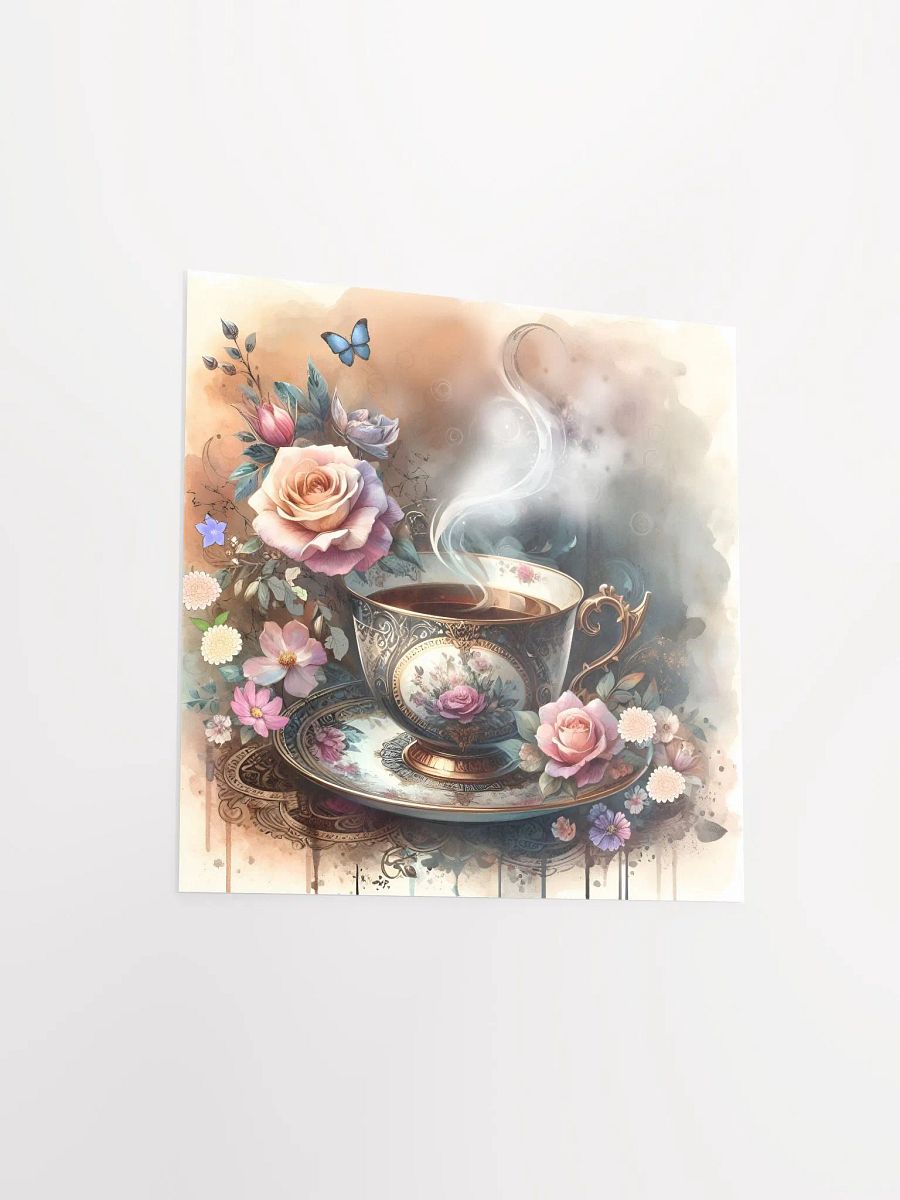 Enchanted Tea Time: Vintage Floral Elegance Poster product image (4)