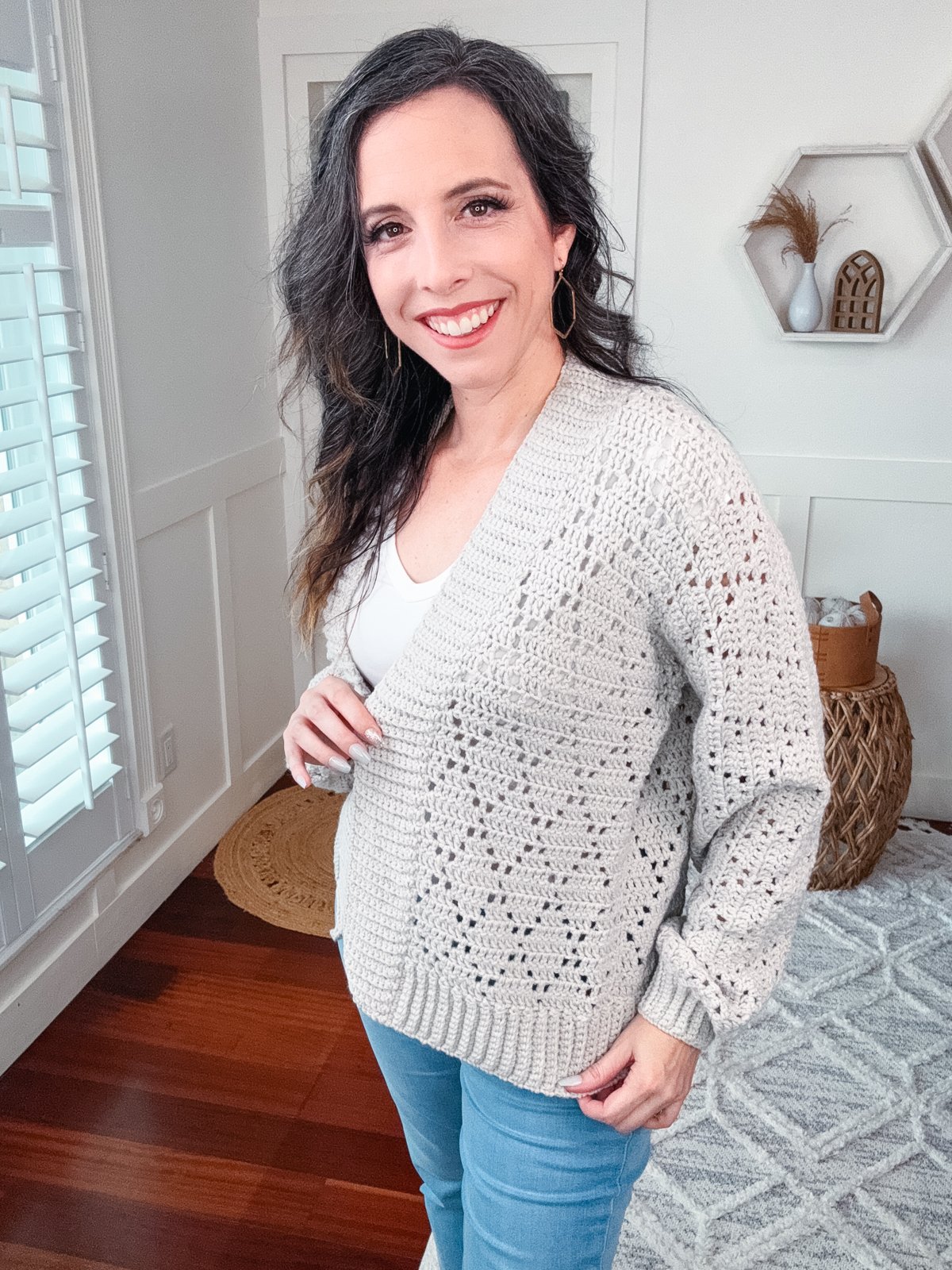 Diamond Crochet Cardigan Video Tutorial (9 Sizes) product image (5)