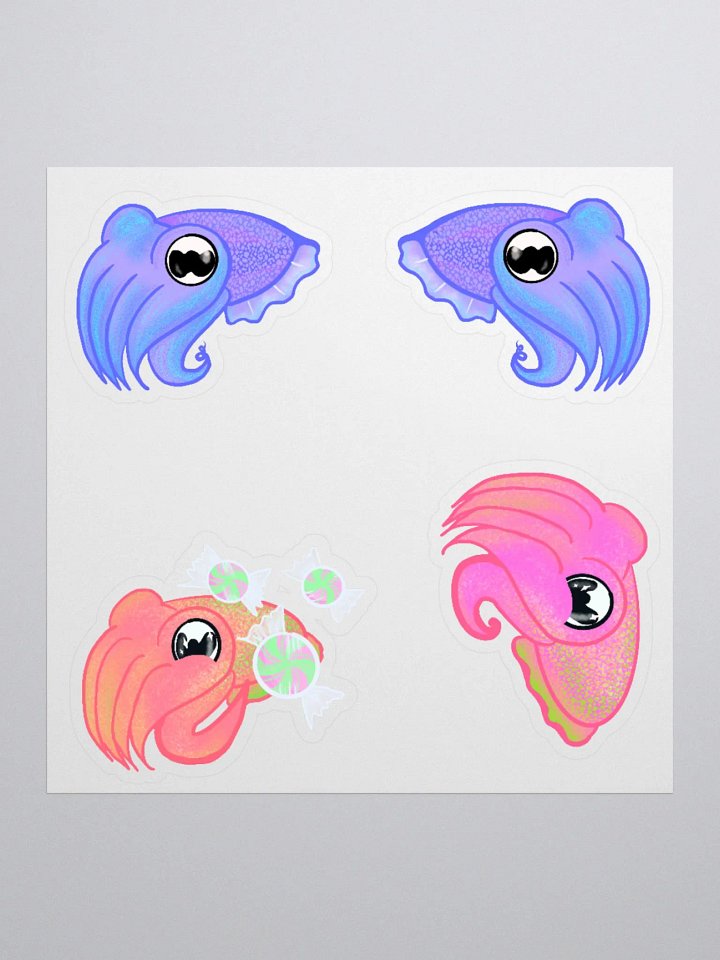 !Purple !blush and !candy Cuttlefish stickers product image (2)