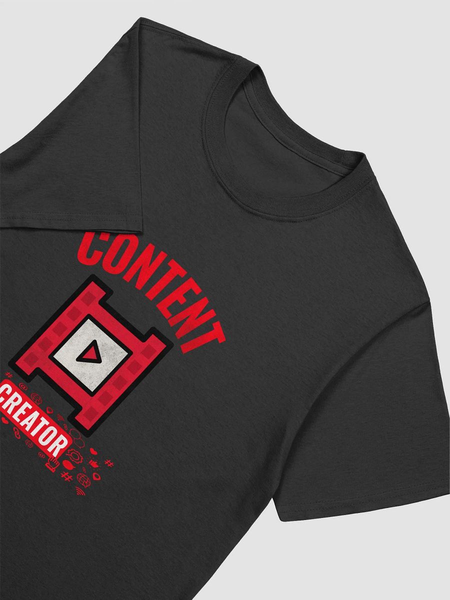 Content Creator with Social Media Icons Soft Unisex T-Shirt product image (11)