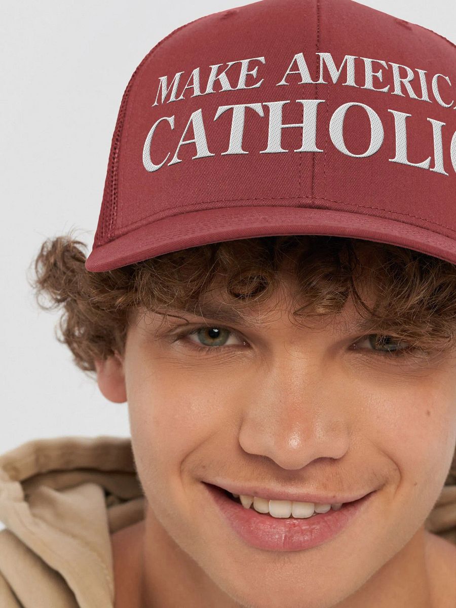 Make America Catholic Embroidered Trucker Cap product image (8)