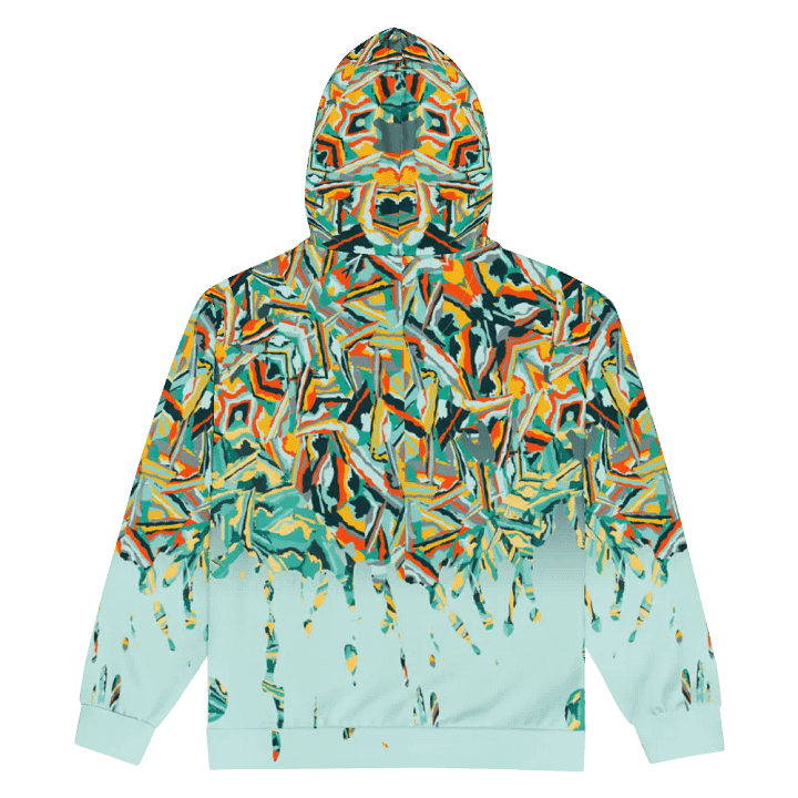 Colorful Destruction | Recycled ZIP Unisex Hoodie product image (2)
