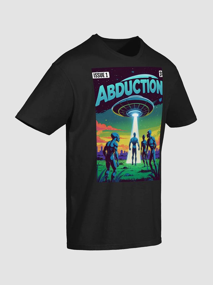 1970s Sci-Fi Comic T-Shirt – Retro Alien Abduction Art product image (14)