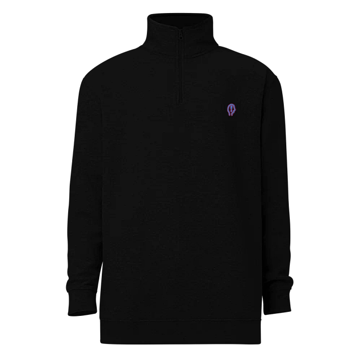 EXCLAIMING MENTALLY (bubblegum design) embroidered quarter zip product image (2)