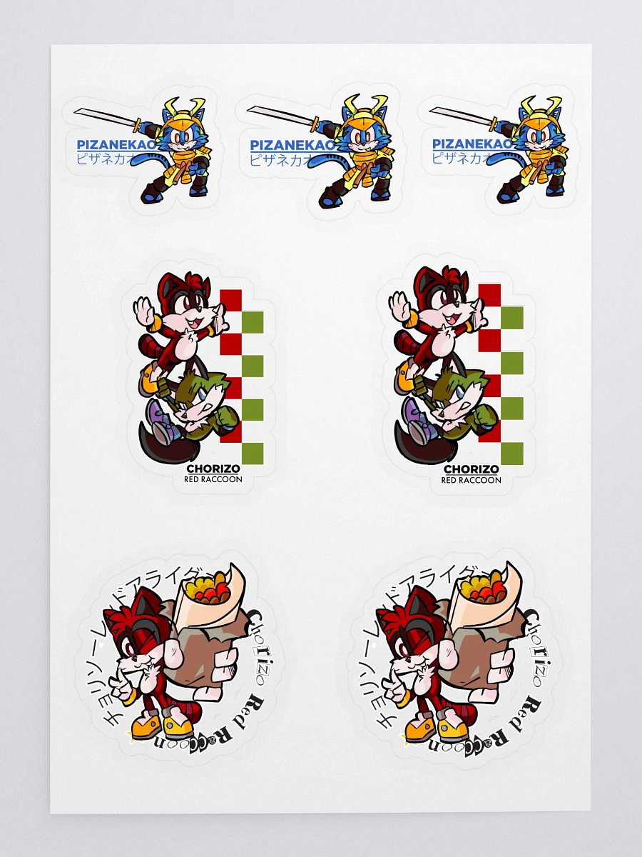 Chorizo Red Raccoon Stickers product image (1)