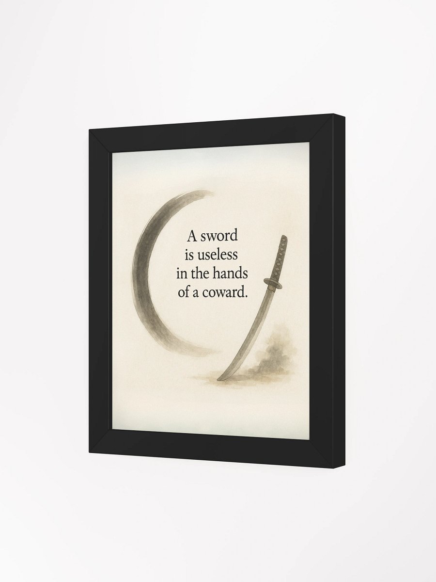 "A Sword Is Useless in the Hands of a Coward" — Nichiren Buddhism Wall Art for Courage and Faith product image (41)