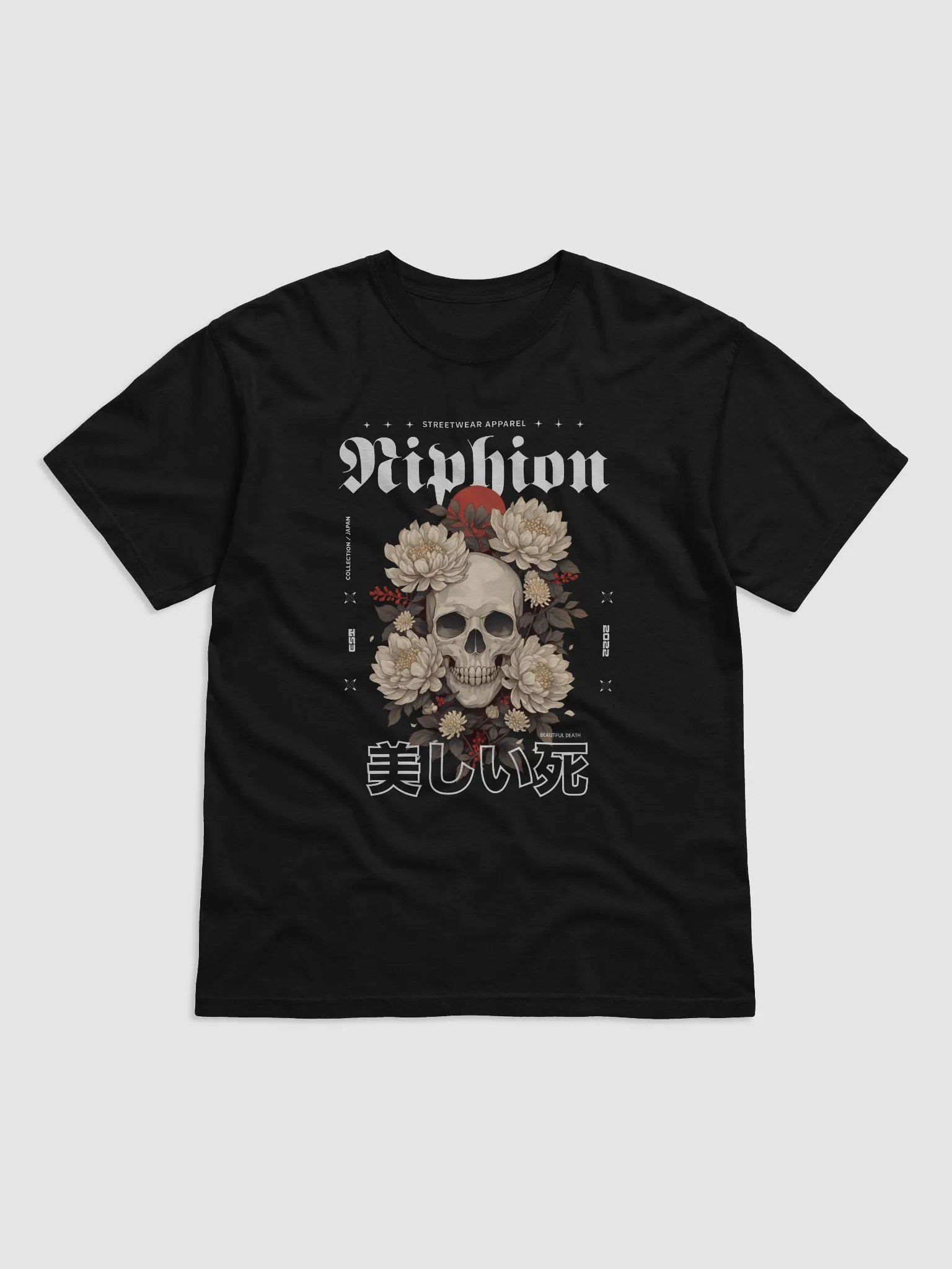 Japanese Streetwear Skull Tshirt - Beautiful Death 3 product image (1)