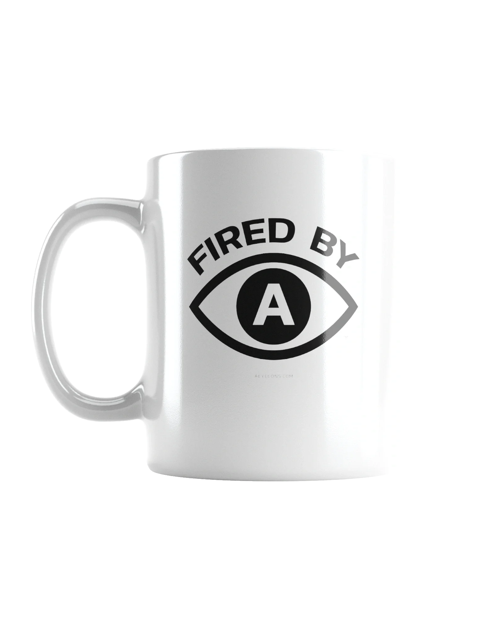 Fired by AI™ | White Mug | AEYECONS™ product image (1)