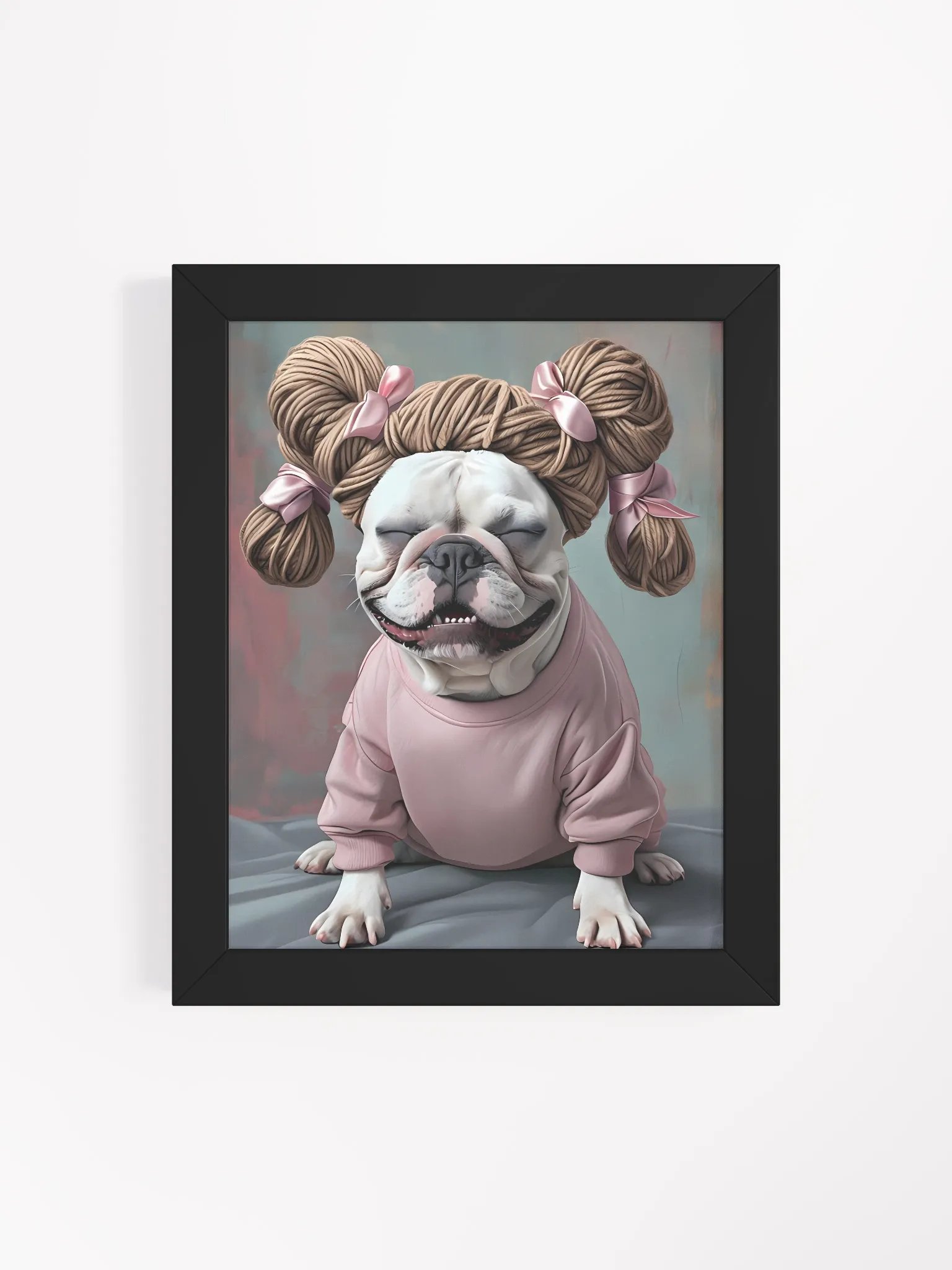 Bulldog Fashionista Framed Poster product image (5)