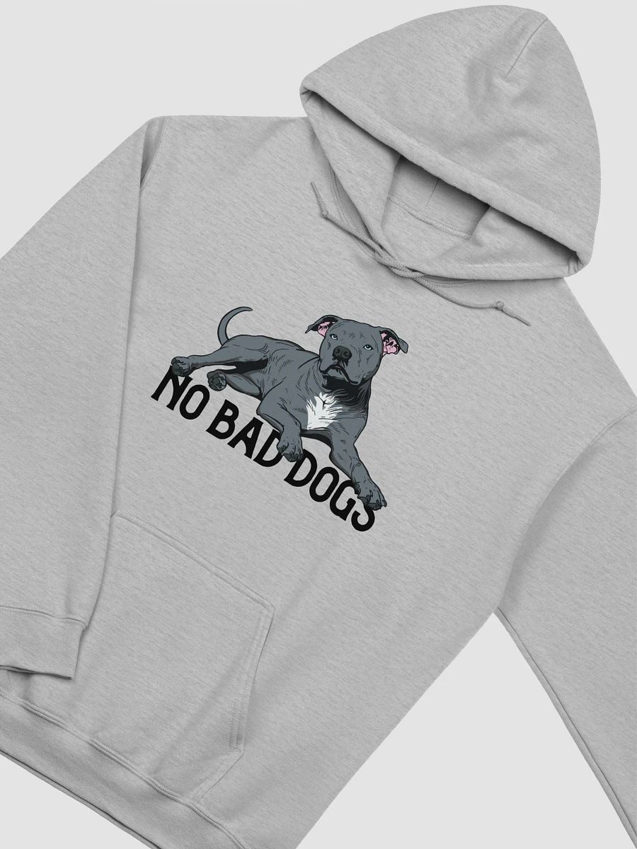 No Bad Dogs Hooded Sweatshirt of a Pitbull Terrier (Blue) | Funny Hoodie for Pittie and Staffordshire Owners product image (28)