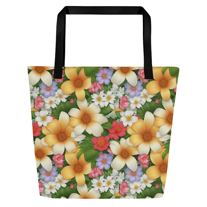 Bold Floral All Over Print Tote Bag product image (1)