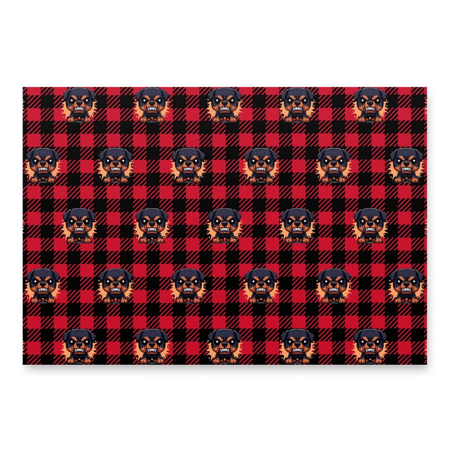 Rottweiler Angry Pup Giftwrap (3 sheets) product image (2)