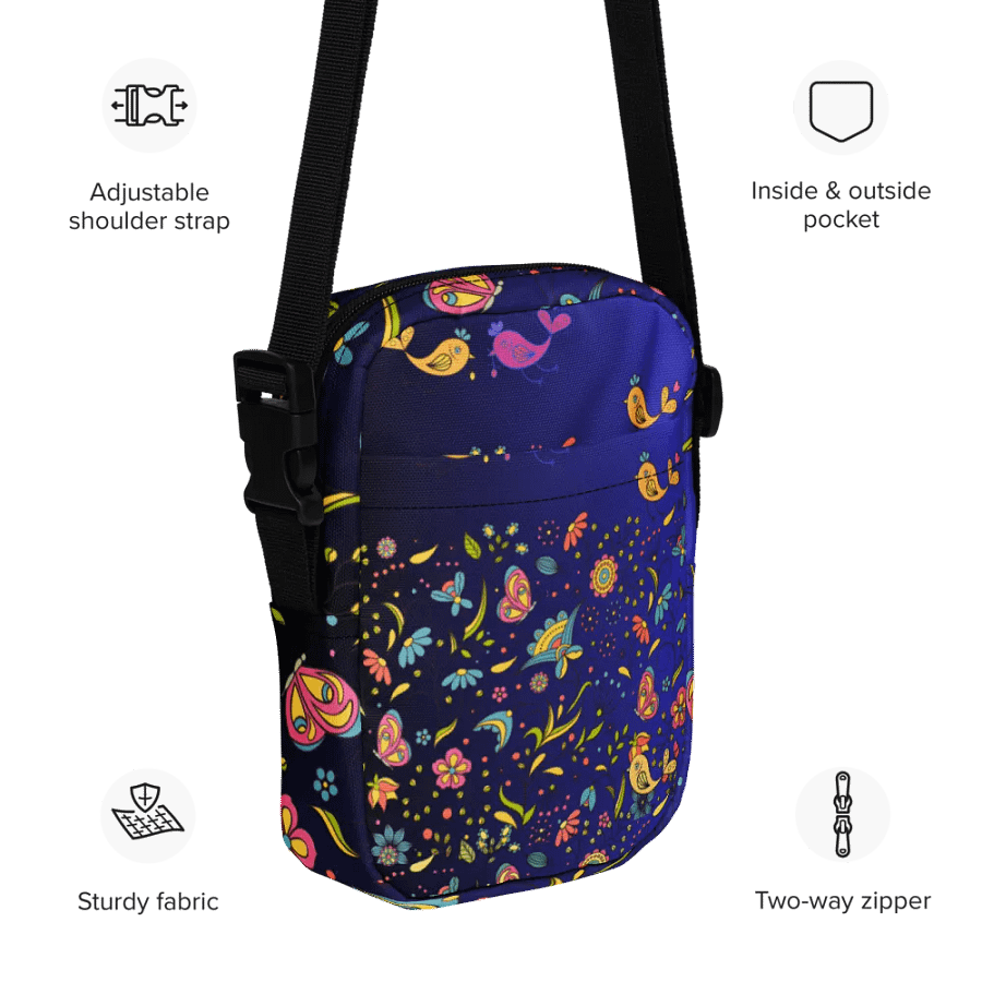 Whimsical Garden Party Crossbody Bag for travellers ladies girls product image (11)