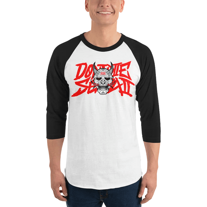 DontDieSenpai Double Logo Reverse Raglan Shirt product image (1)
