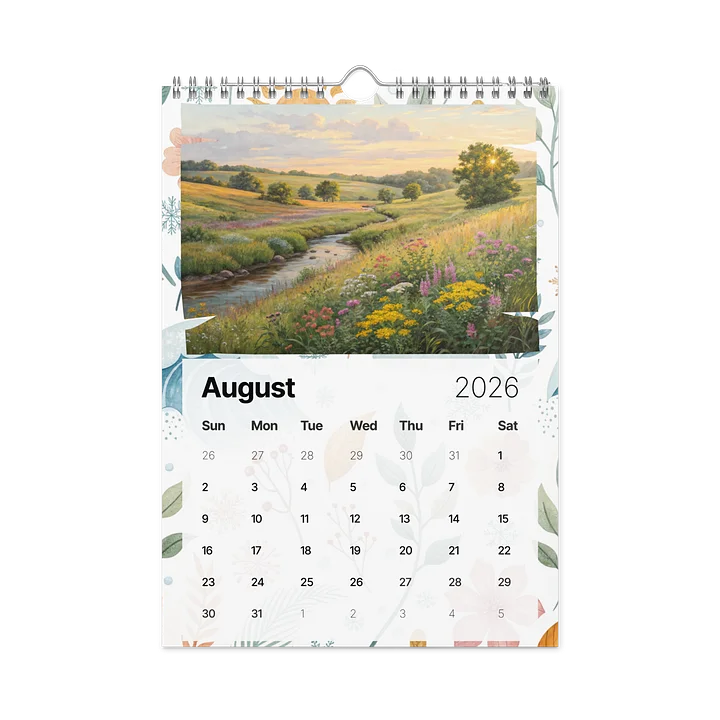 Watercolor Seasonal Landscapes Wall Calendar 2026 – Serene & Magical Nature Scenes product image (2)