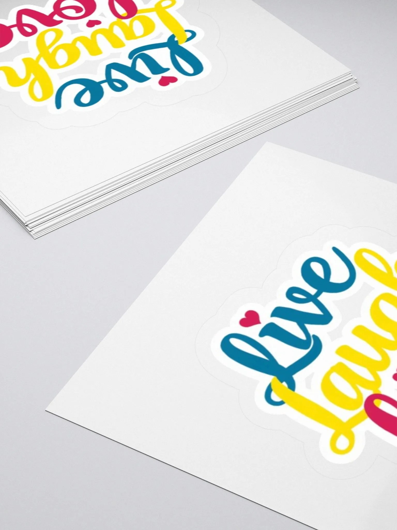Exclusive 'Live Laugh Love' Kiss Cut Sticker | Vibrant Colours, Perfect for Laptops, Cars & More product image (4)
