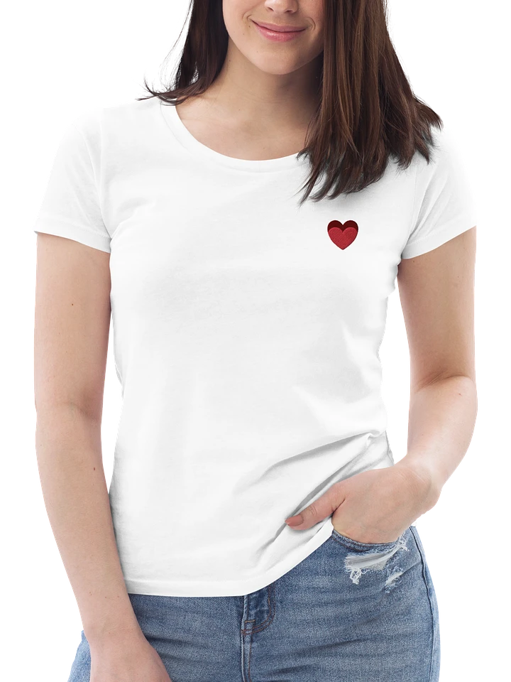 I ♥ Bella Embroidered Women's Fitted Eco Tee product image (1)