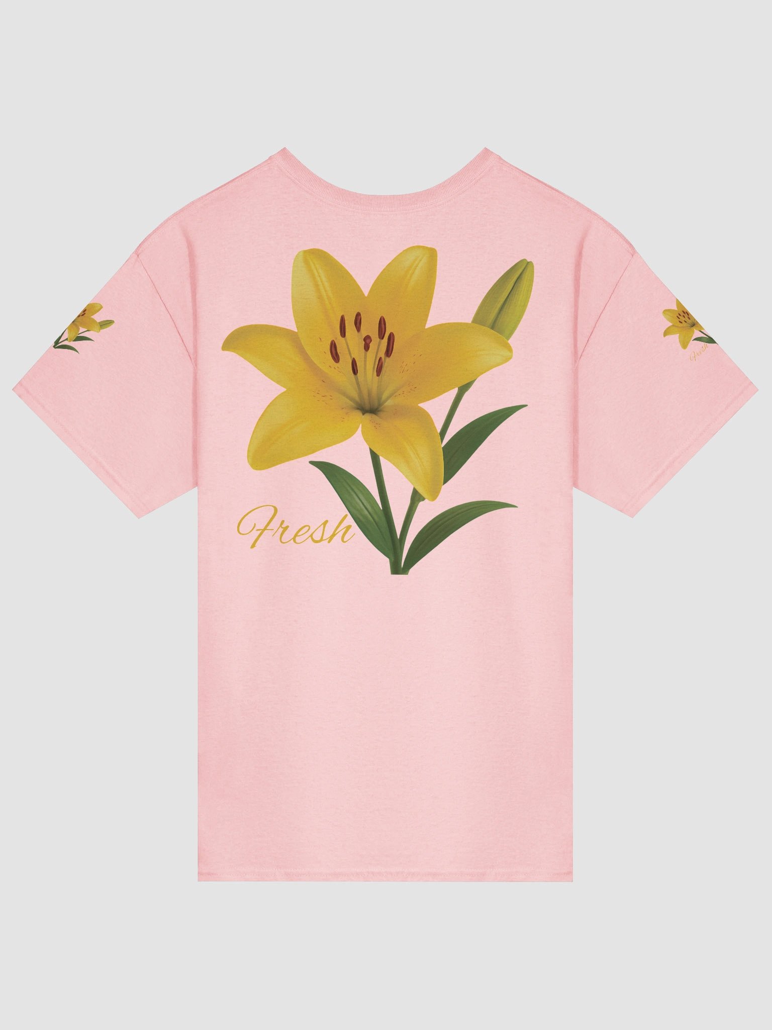 Fresh Yellow Lily Flower – Botanical Floral Graphic Tee product image (5)