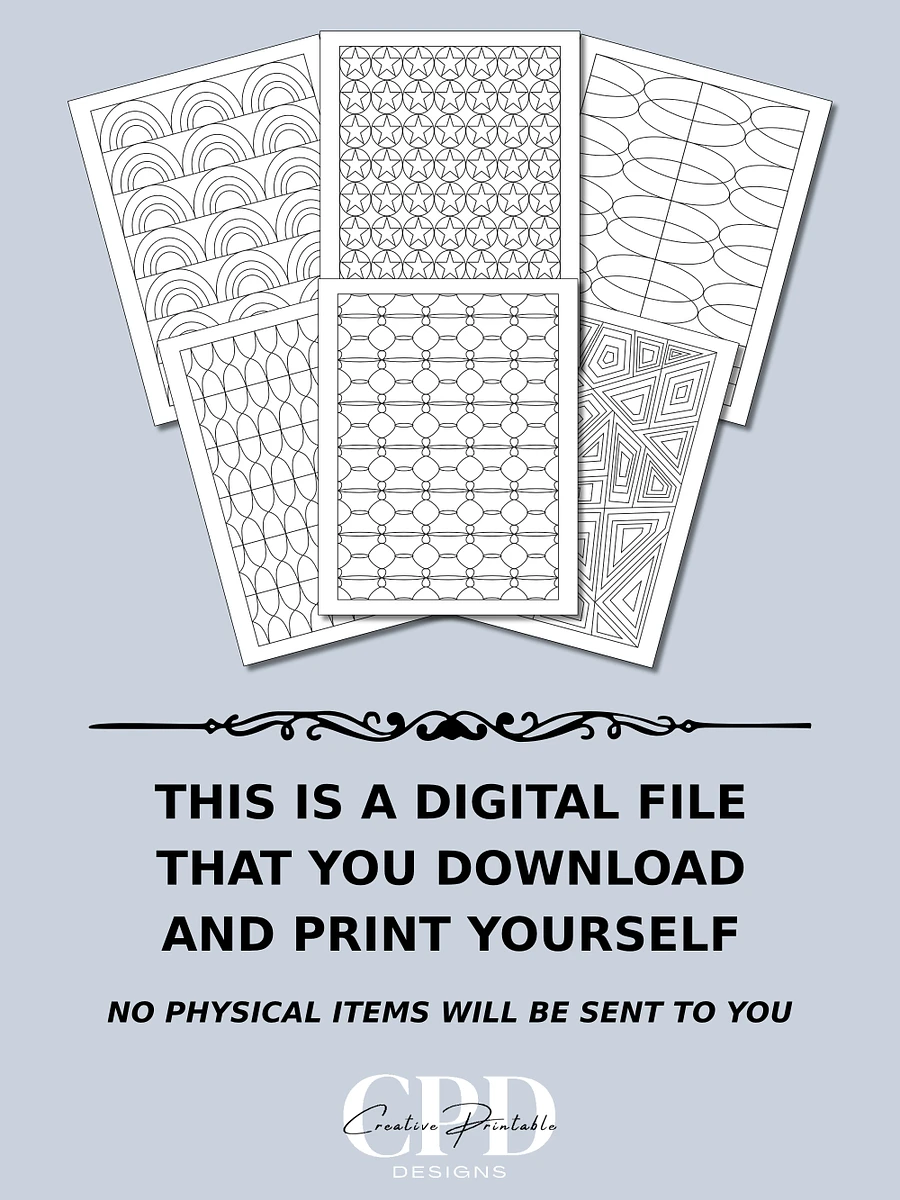 Printable Geometric Pattern Coloring Pages - Volume 1 product image (3)
