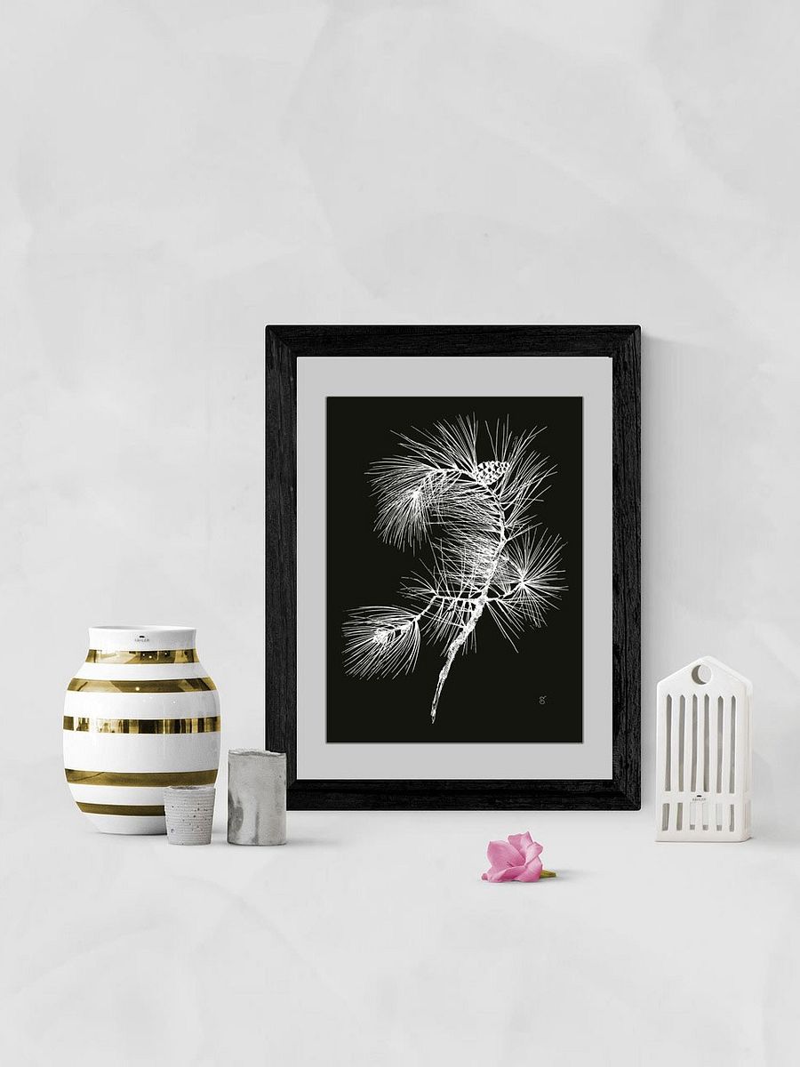 Whimsical Pine Branch Poster - Pine Branch Dark product image (7)