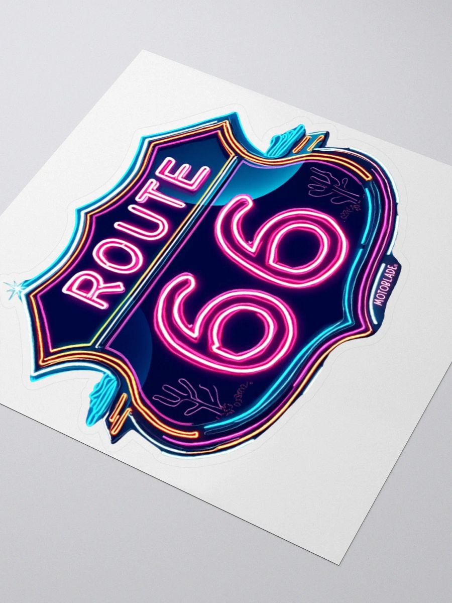 Route 66 Neon Sticker product image (3)