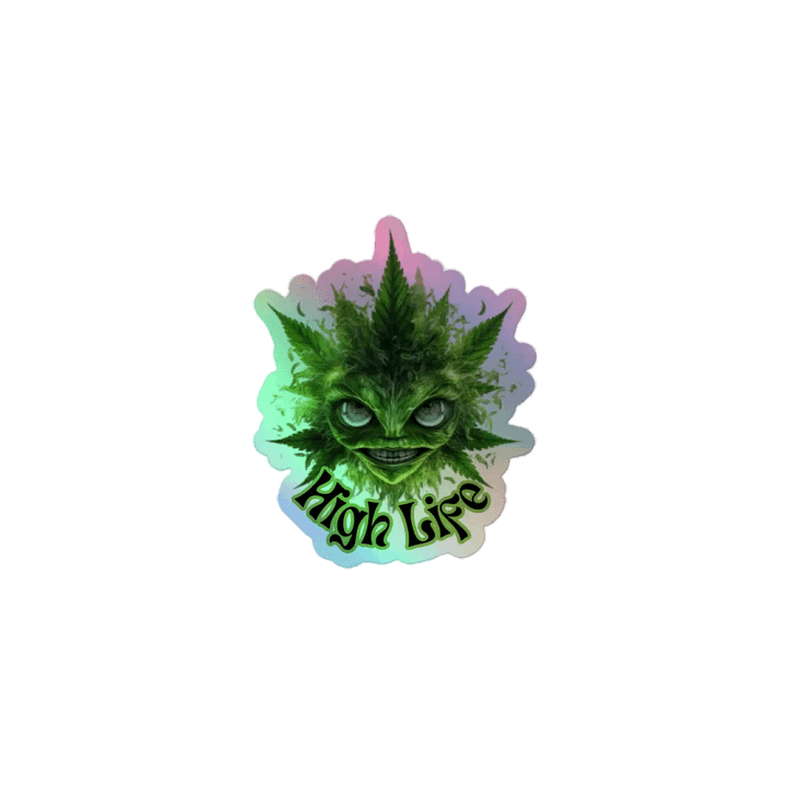 420 High Life Kiss-Cut Holographic Sticker product image (1)
