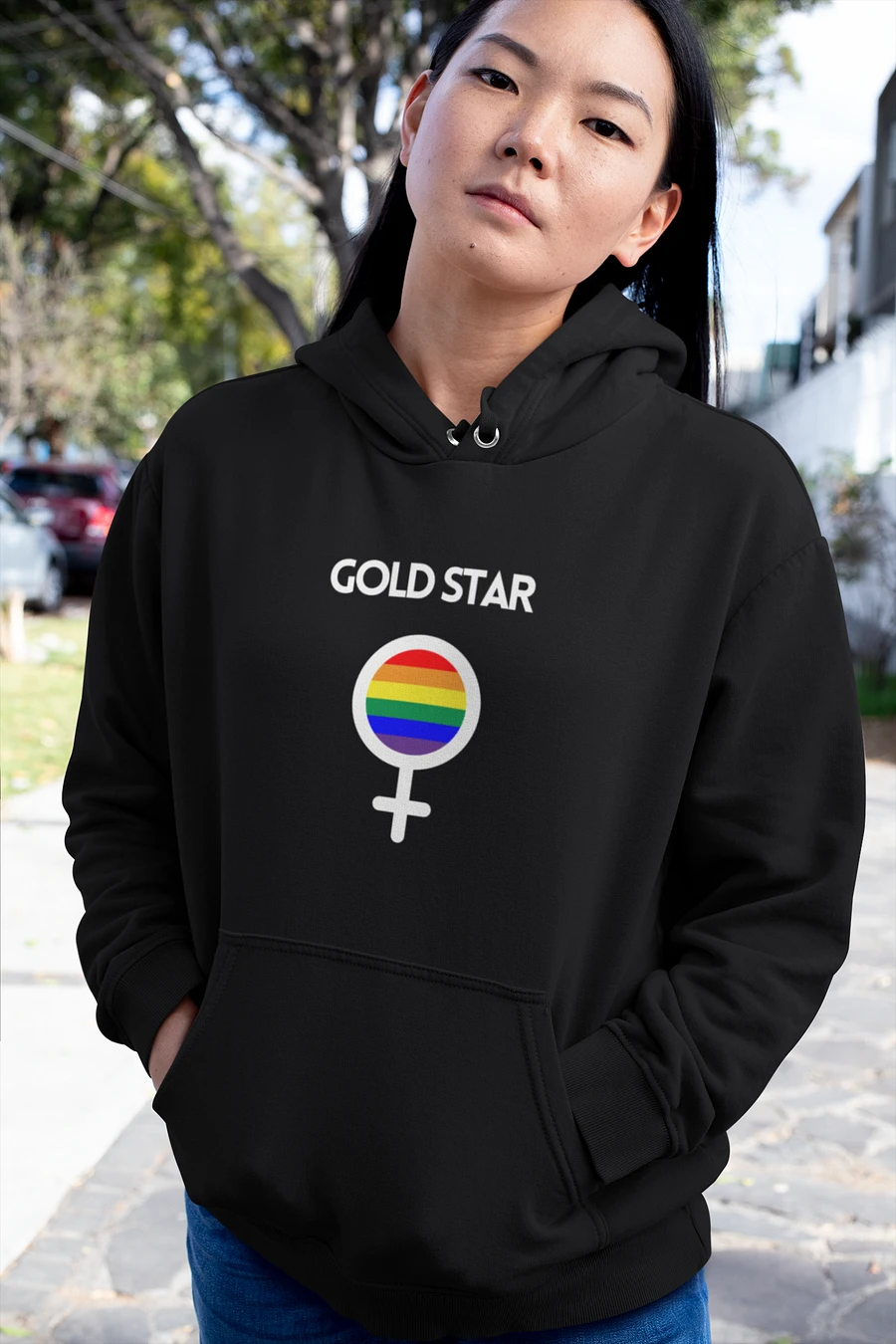 LGBTQ+ Gold Star Hoodie (dark) product image (17)
