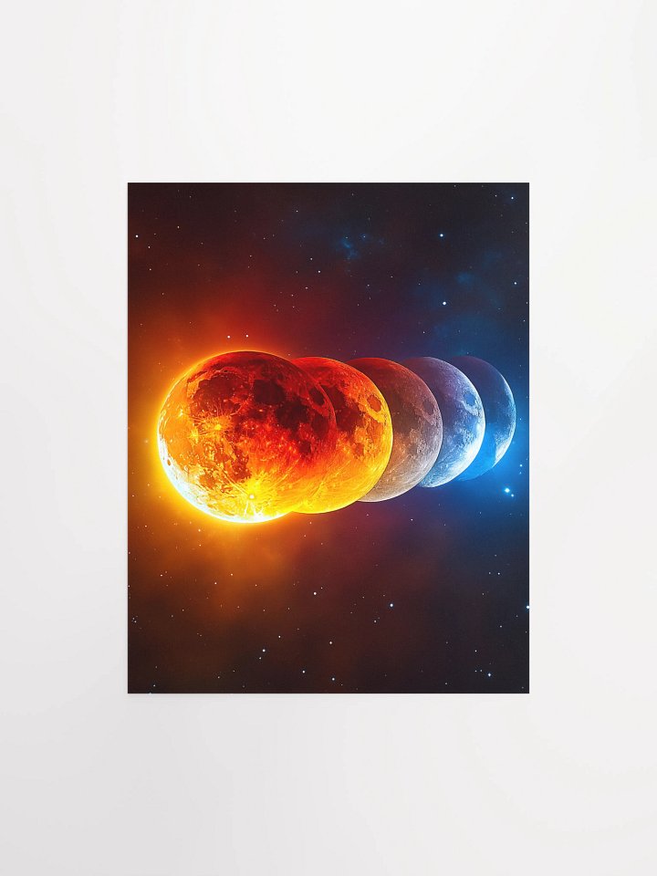 Blood Moon Matte Unframed Wall Art Paper Canvas product image (2)