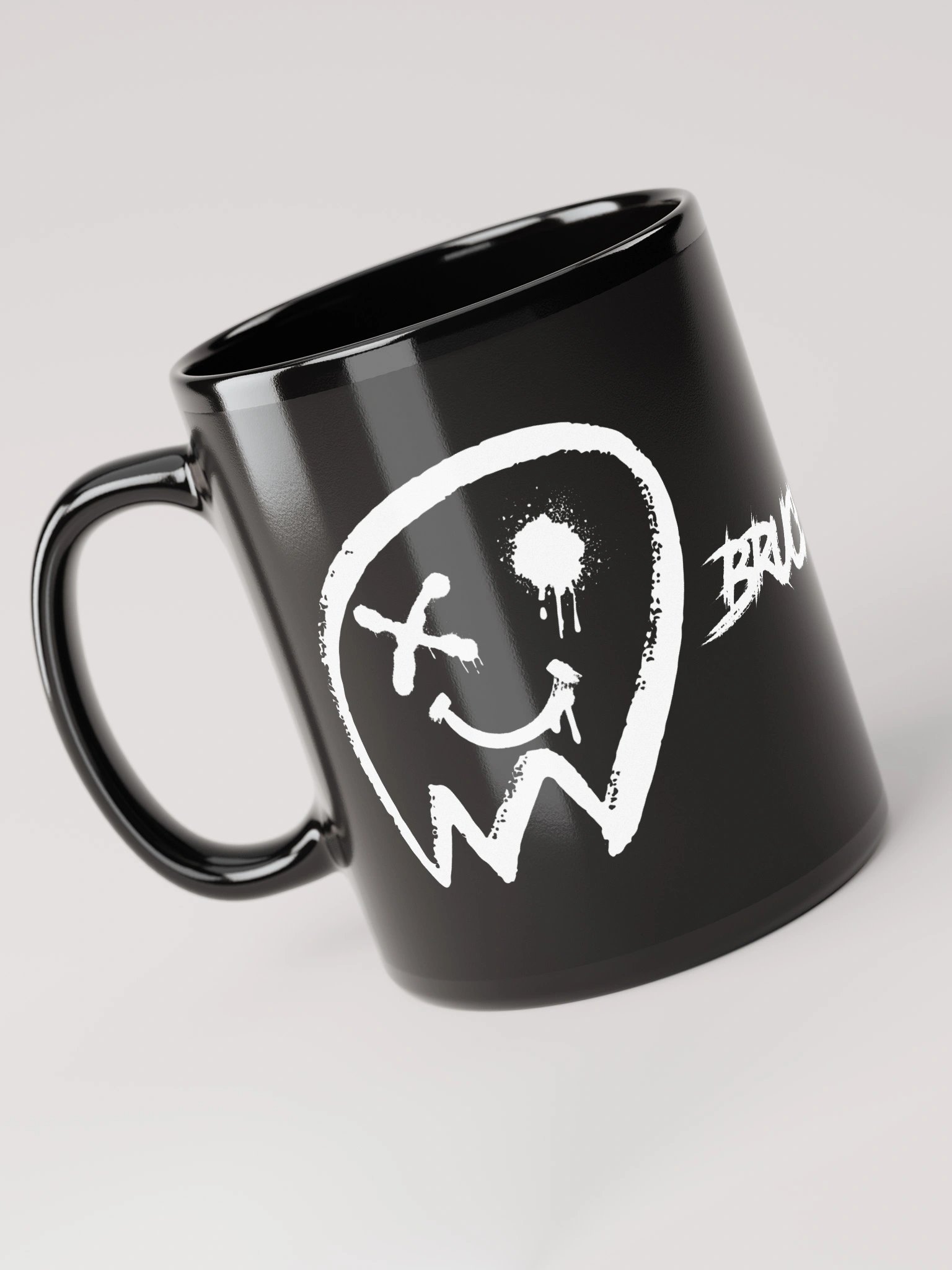 Ghost Bruce Jay Black Glossy Mug product image (3)