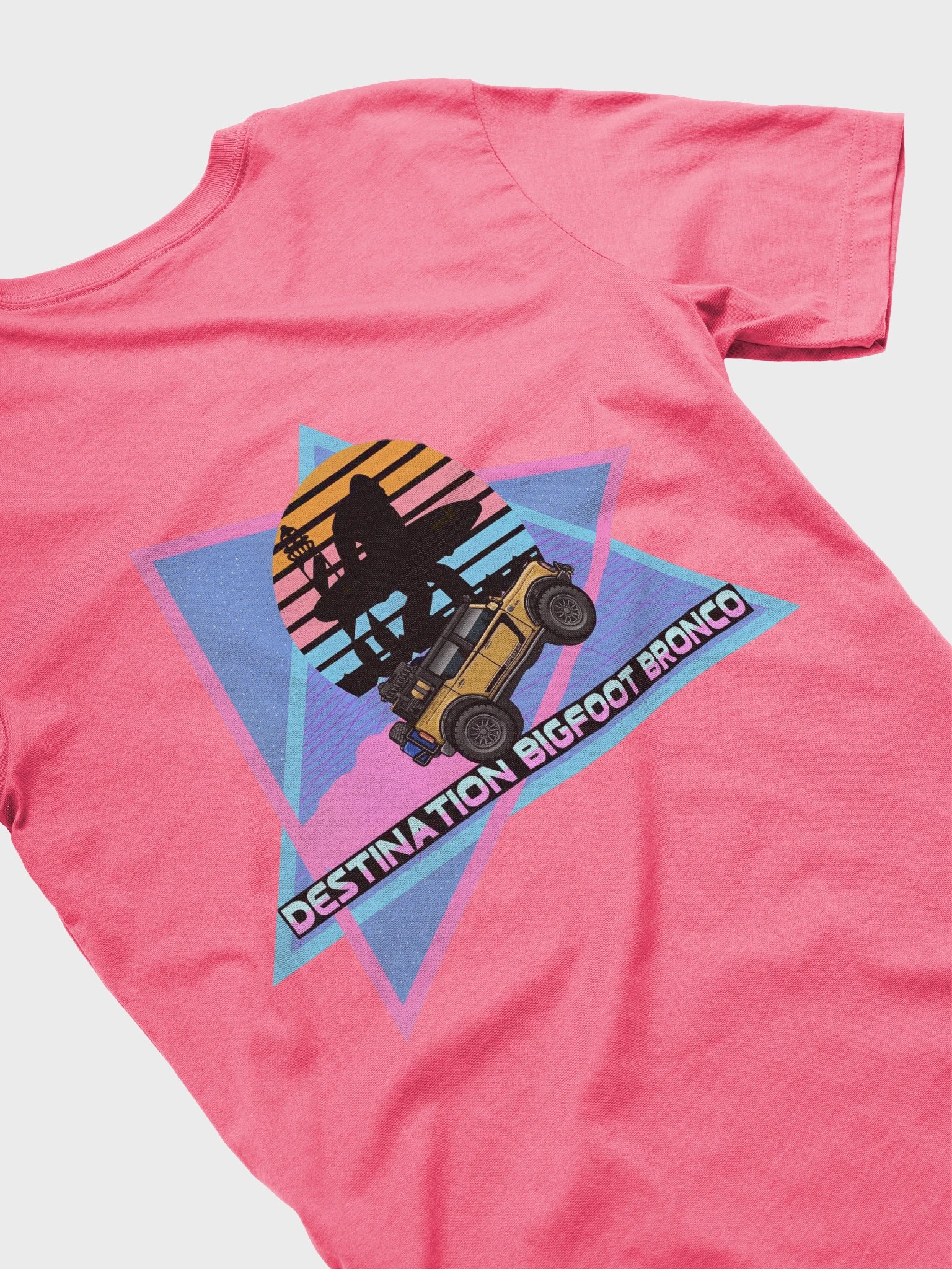 JC Edition Destination Bigfoot Bronco Retro-Inspired T-Shirt (Pink) product image (4)