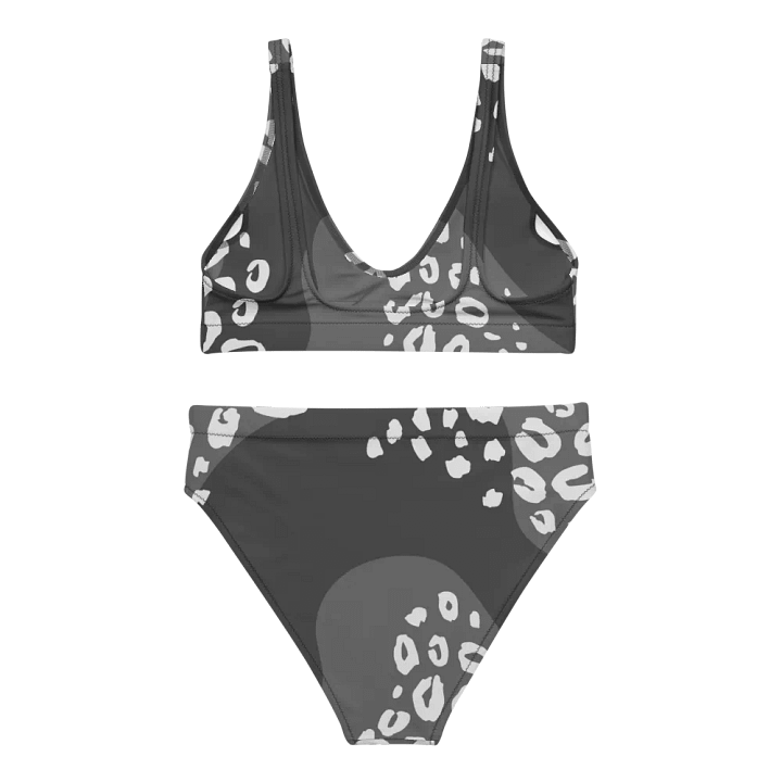 Grey Leopard Camo High-Waisted Bikini product image (2)