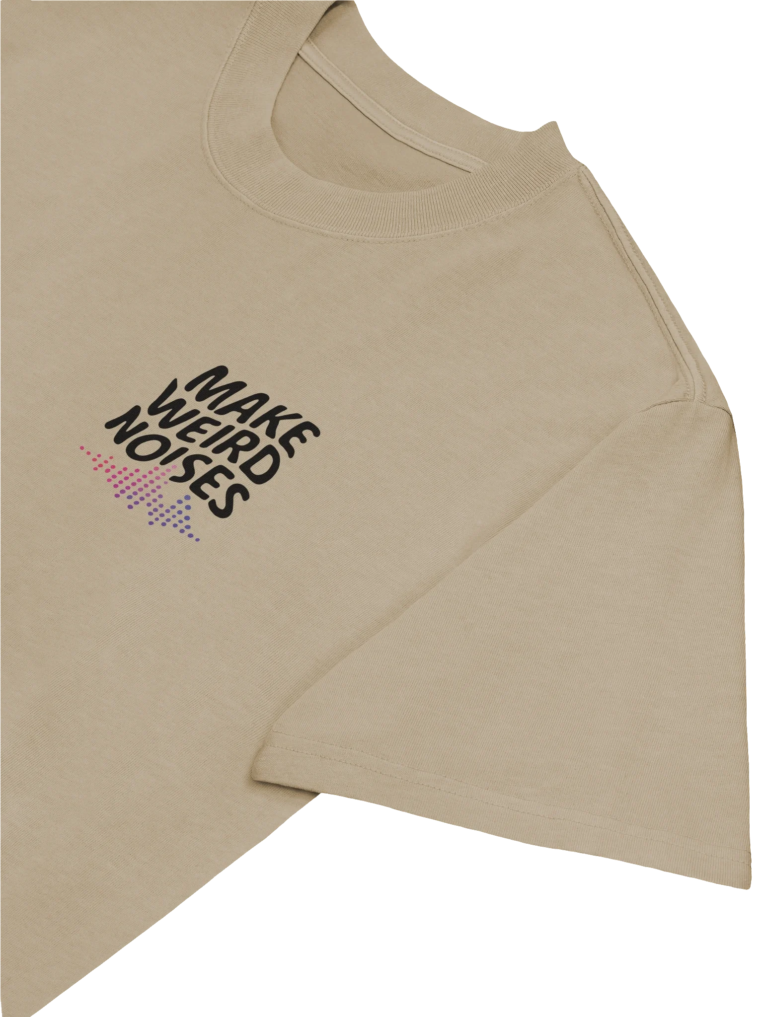 Make Weird Noises Premium Oversized Faded T-Shirt - Light Color product image (5)