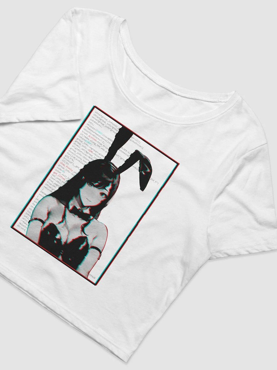 Panic Glitchy Bunny Girl Crop Top product image (2)