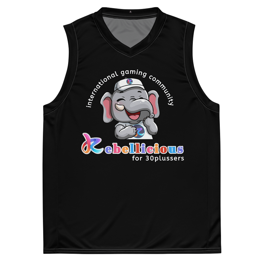 Basketball Jersey Laughing Rebelphant Black product image (2)