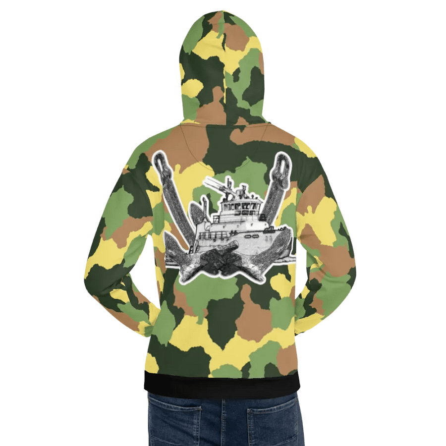 1 Green Camouflage Twin Anchor Titan tug Hoodie product image (10)