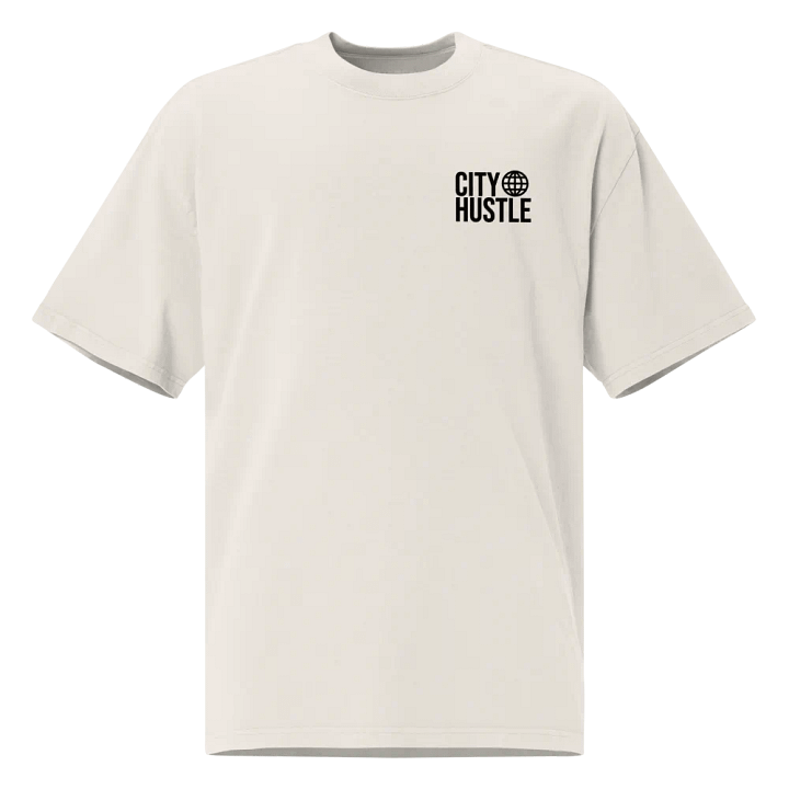 Premium City Hustle Oversized Boxy Fit, Faded T-Shirt. By Global Exotics product image (1)